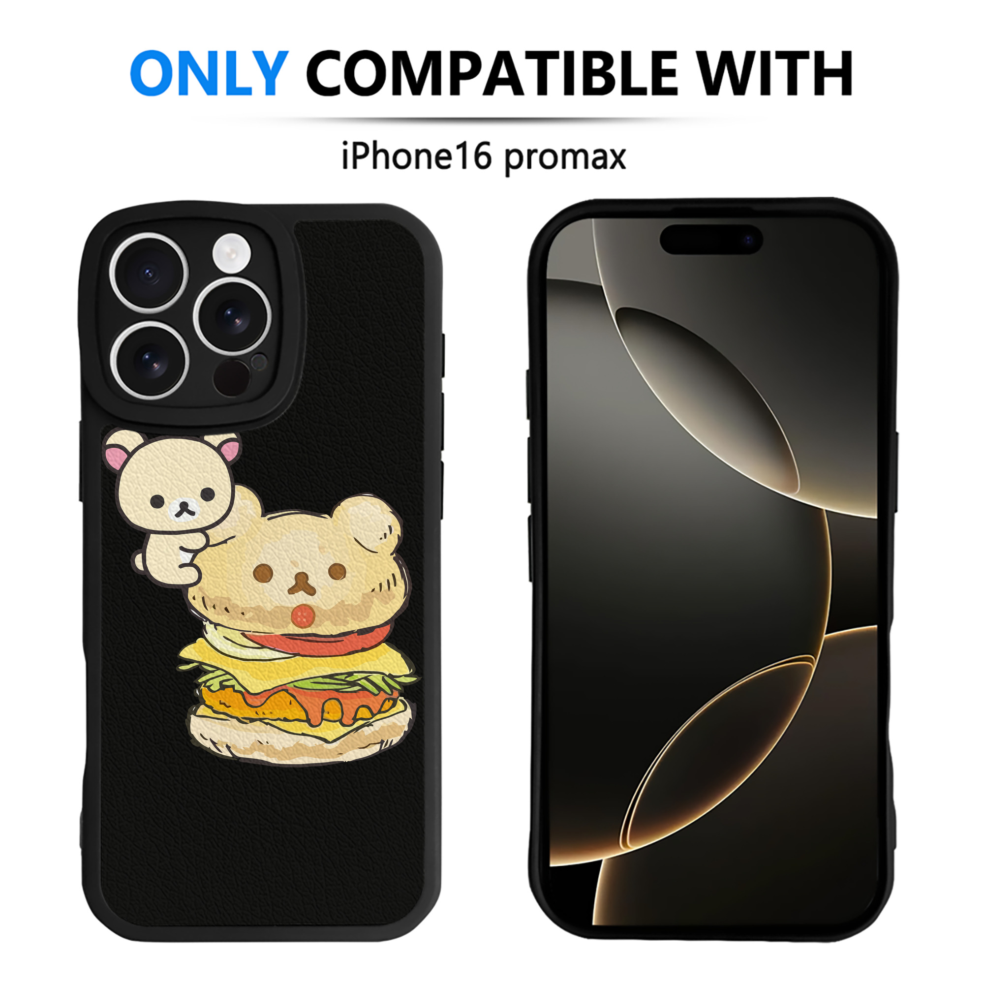 （画像用） リラックマ リラックマ キイロイトリ Rilakkuma Korilakkuma Kiiroitori 【iPhone 16シリーズ対応】シリコンスマホケース（レザー調） 材質：シリコン